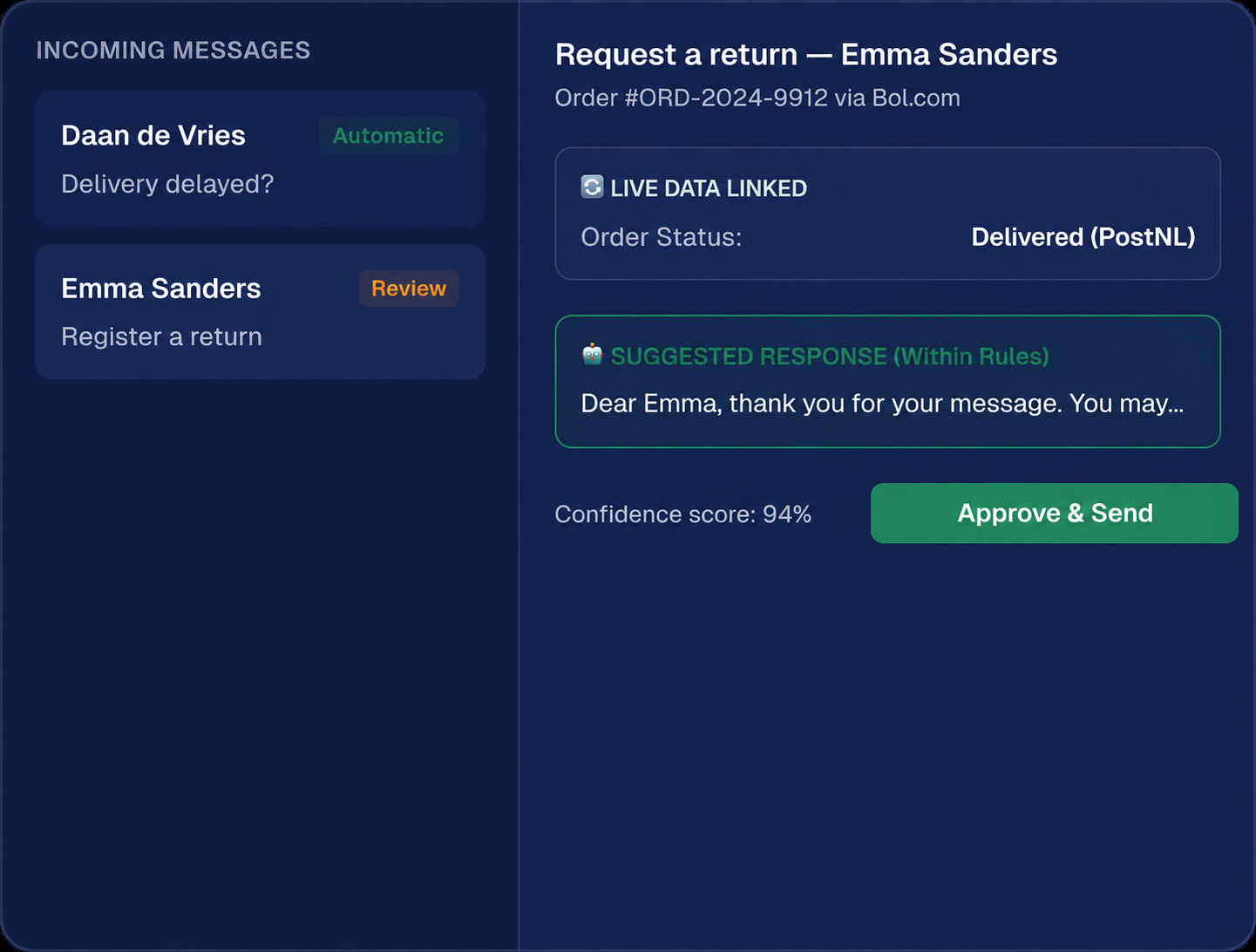 Illustrative NexReply example