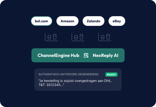 Illustratief NexReply-productscherm