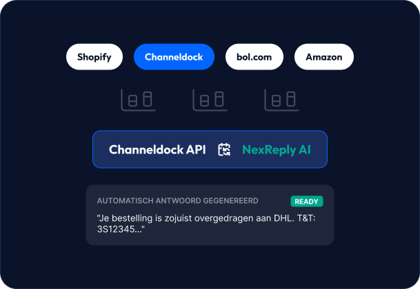 Illustratief NexReply-productscherm