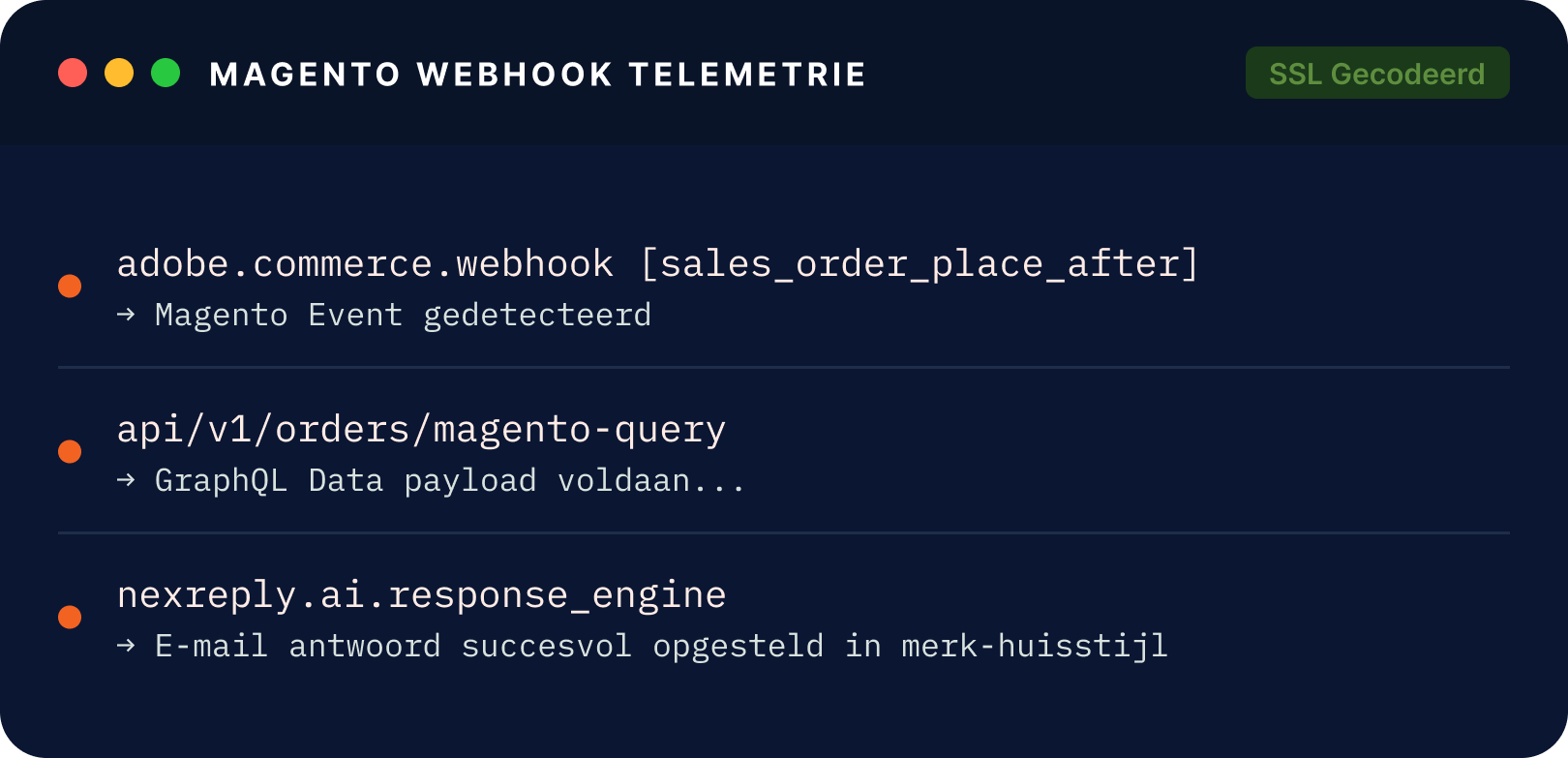 Illustrative NexReply product screen